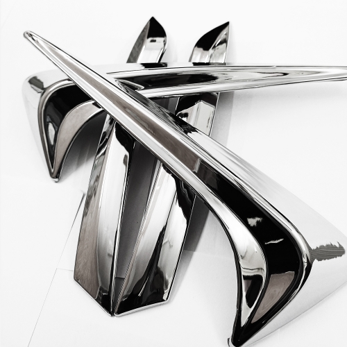 Kia Sonet Custmoised Chrome Finish Bumper Protector Guard (Set Of 4Pcs.)
