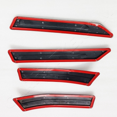 Nissan Magnite 2020 Onwards Customized Bumper Protector Guard with Chrome Line (Set Of 4Pcs.)