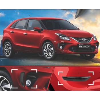 Toyota Glanza Custmoised Bumper Protector Guard Set Of 4