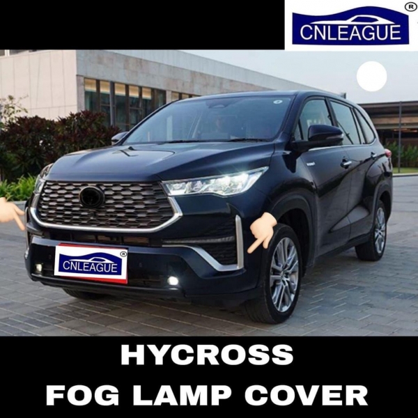 Cnleague Fog  Lamp Chrome Garnish for Toyota Innova Hycross 2023 Onwards 