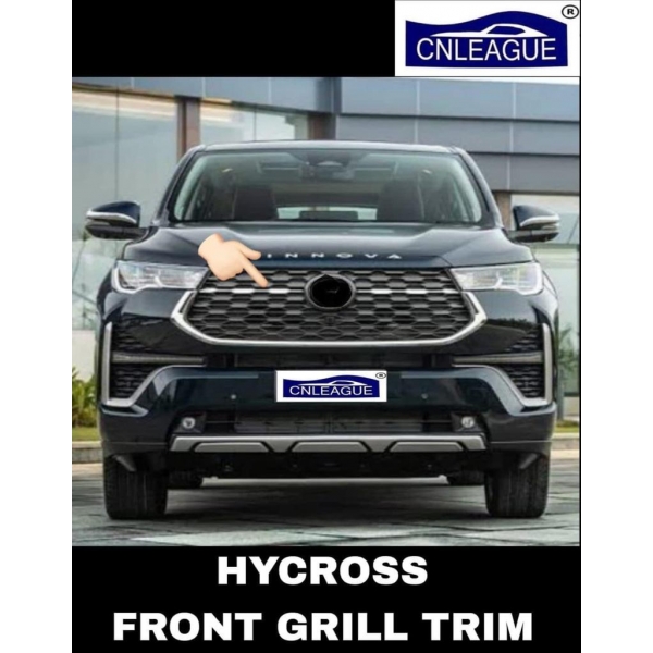 Cnleague Inner Grill Chrome Trim Garnish for Toyota Innova Hycross 2023 Onwards