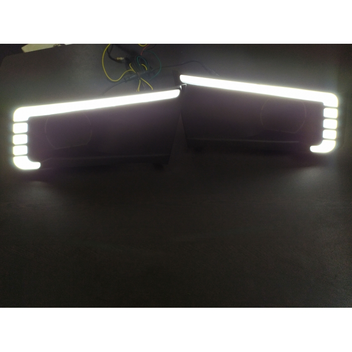 Maruti Vitara Brezza Front LED DRL Daytime Running Light with Matrix Running Indicator (Set of 2Pcs.) Maruti Vitara Brezza Front LED DRL Daytime Running Light with Matrix Running Indicator (Set of 2Pcs.)