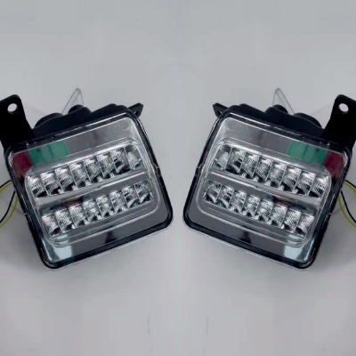 Mahindra Thar 2020 Onward Front Fender LED DRL Light With Matrix Turn Signal - Set of 2
