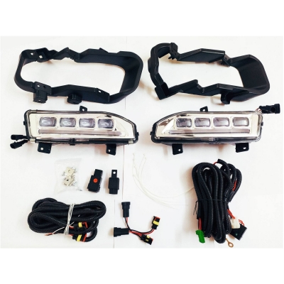 Nissan Kick LED DRL Daytime Running Lights  With Matrix Turn Signal & LED Fog Lamp - (Set of 2Pcs.)