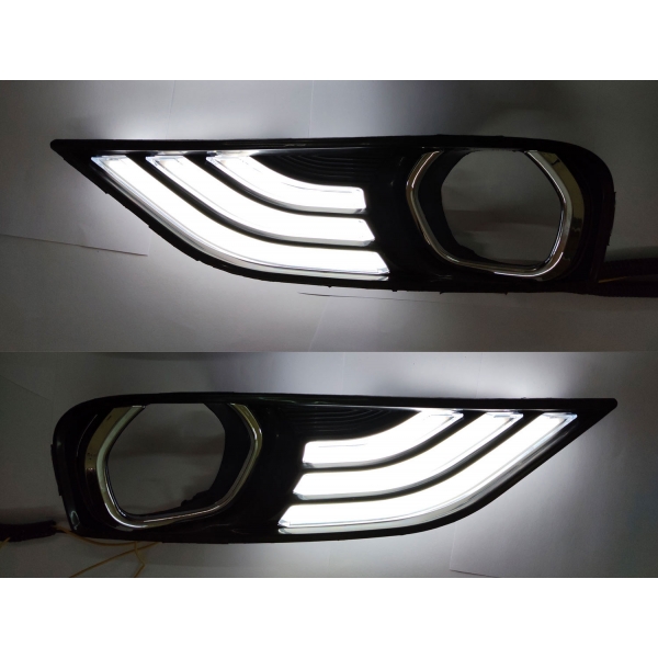 Tata New Tiago Facelift 2020 Front LED DRL Day Time Running Lights with Matrix Turn Signal Indicator (Set of 2Pcs.)