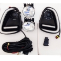 Maruti New Baleno Facelift Front LED DRL Day Time Running Light with Fog Lights in Moving Matrix Turn Indicator by Volmax (Set of 2Pcs.) Maruti New Baleno Facelift Front LED DRL Day Time Running Light with Fog Lights in Moving Matrix Turn Indicator by Volmax (Set of 2Pcs.)