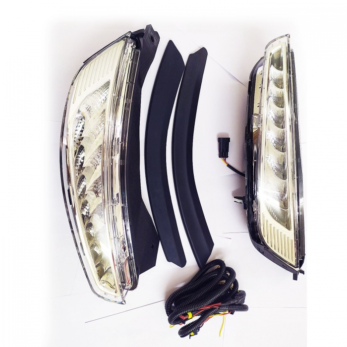 Hyundai Venue Headlight LED DRL Daytime Running Light with Moving Matrix Turn Signal (Set of 2Pcs.) Hyundai Venue Headlight LED DRL Daytime Running Light with Moving Matrix Turn Signal (Set of 2Pcs.)
