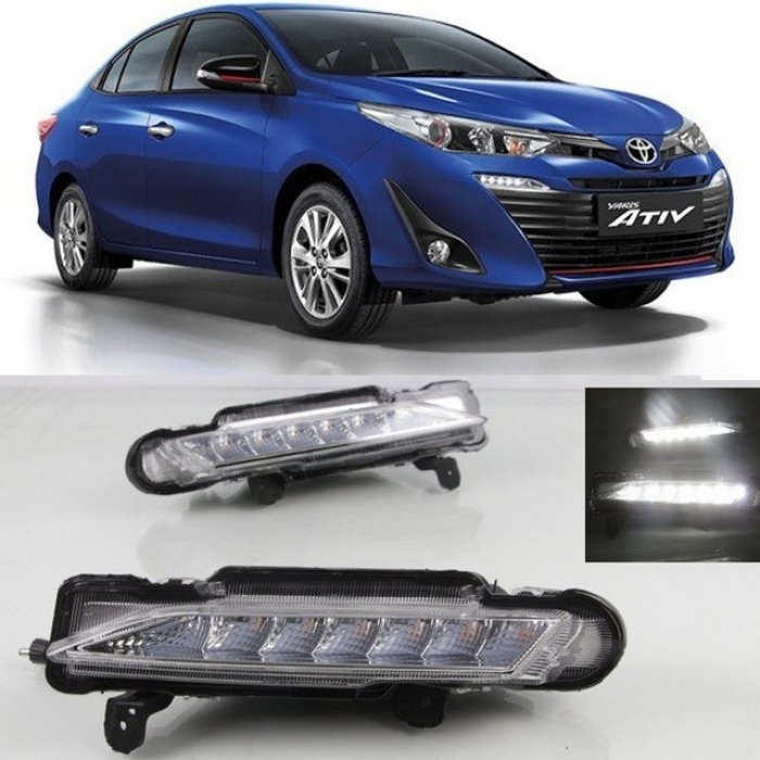 LED Front DRL Day Time Running Lights Toyota Yaris