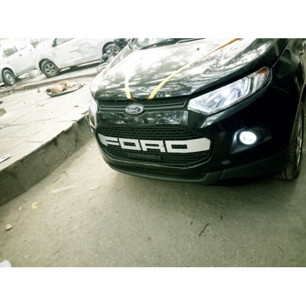 Ford Logo Front Grill ABS Plastic For Old Ecosport Black and White