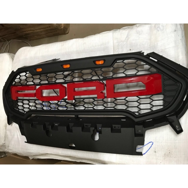 Ford Ecosport 2018 Onwards Logo Front Grill ABS Plastic With Lights