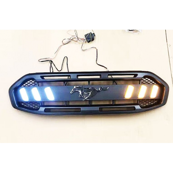 Ford Mustang Style Front Grill With LED Lights For New Endeavour 2019 