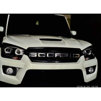 Mahindra New Scorpio 2014 Onward Logo Custom Style Front Grill Mahindra New Scorpio 2014 Onward Logo Custom Style Front Grill