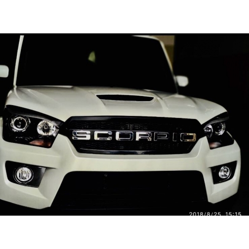 Mahindra New Scorpio 2014 Onward Logo Custom Style Front Grill