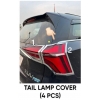 Mahindra XUV 700 Onwards Headlight and Tail light Chrome Trims Lip Garnish (Set Of 8)