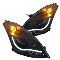 Maruti Suzuki Swift 2014-2018 Modified Headlight with Drl and Projector Lamp Set of 2Pcs. (Set of 2Pcs.)
