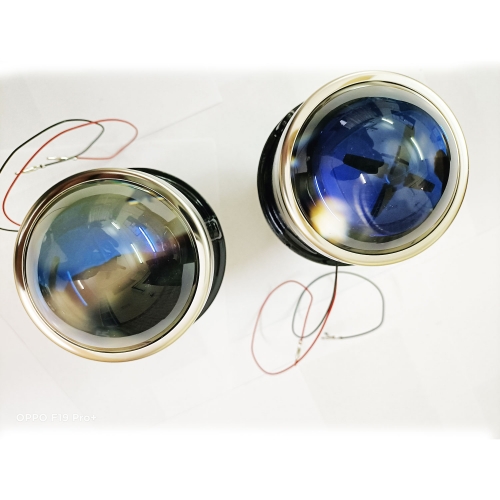 Original iPHCAR Bi-Xenon 3inch Blue Lens Projector Fog Light with Crystal Eye HID Hi/Low Beam Kit Combo