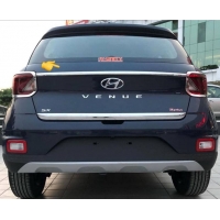 Hyundai Venue Rear Diggy Upper Trunk Steamer Chrome Garnish