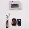 Mogato Premium Quality Soft TPU Leather Pattern Key Cover With Chain For Tata Cars - Tata-02