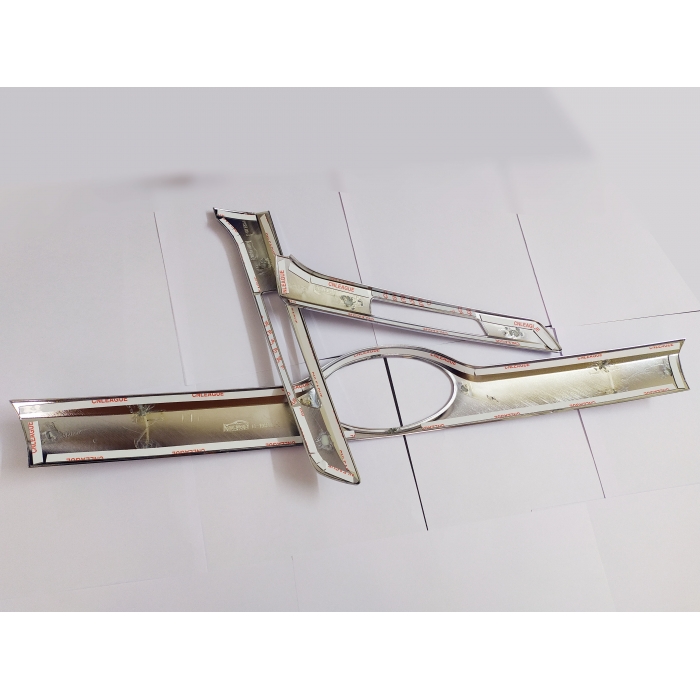 Kia Seltos License & Number Plate Chrome Garnish Trims Set Of 3 Kia Seltos License & Number Plate Chrome Garnish Trims Set Of 3