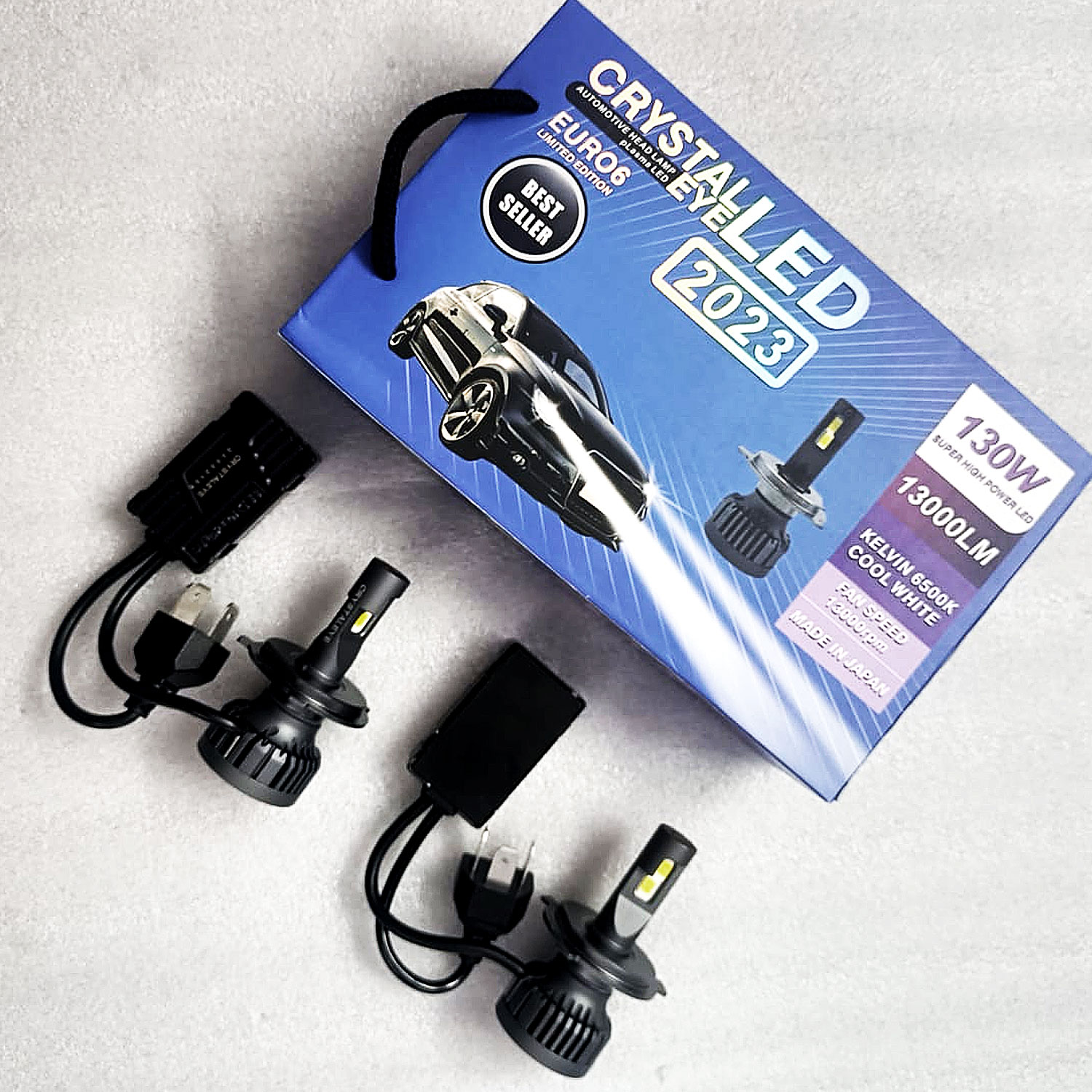 Crystal Eye 130W Car LED Headlight Bulbs