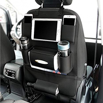 Carhatke PU Leather 3D Car Seat Back Multi Pocket Storage Bag Organizer  Holder Hanger Accessory (Set