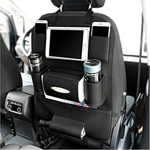 PU Leather Organizer Auto Backseat Protector Car Seat Organizer Seat Cover 