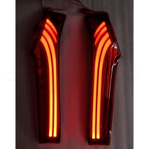 Honda New Jazz & WRV LED Neon Type Rear Pillar Cluster LED Lights with Scanning Matrix Style and Scanning 