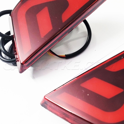 Tata Nexon 2020-23 Bumper Led Reflector Lights  (Design B, Set of 2Pcs.)