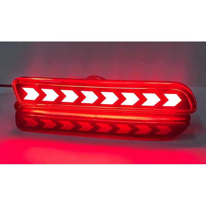 Bumper LED Reflector Lights Moving Matrix For Maruti New Brezza 2020 Arrow Design (Set of 2Pcs.) Bumper LED Reflector Lights Moving Matrix For Maruti New Brezza 2020 Arrow Design (Set of 2Pcs.)