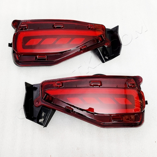 Toyota New Fortuner 2016 Onwards Rear Bumper LED Reflector Lights With Matrix Turn Signal - Set of 2 Pcs Toyota New Fortuner 2016 Onwards Rear Bumper LED Reflector Lights With Matrix Turn Signal - Set of 2 Pcs