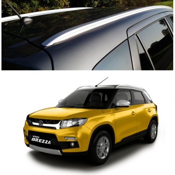 Roof Rail For Maruti Suzuki Brezza 2016-2022 - Silver Color