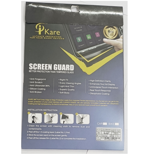 I Kare Universal 9" Aftermarket Screen Guard Protector For Touch Screen Android Stereo Edge To Edge Full Size