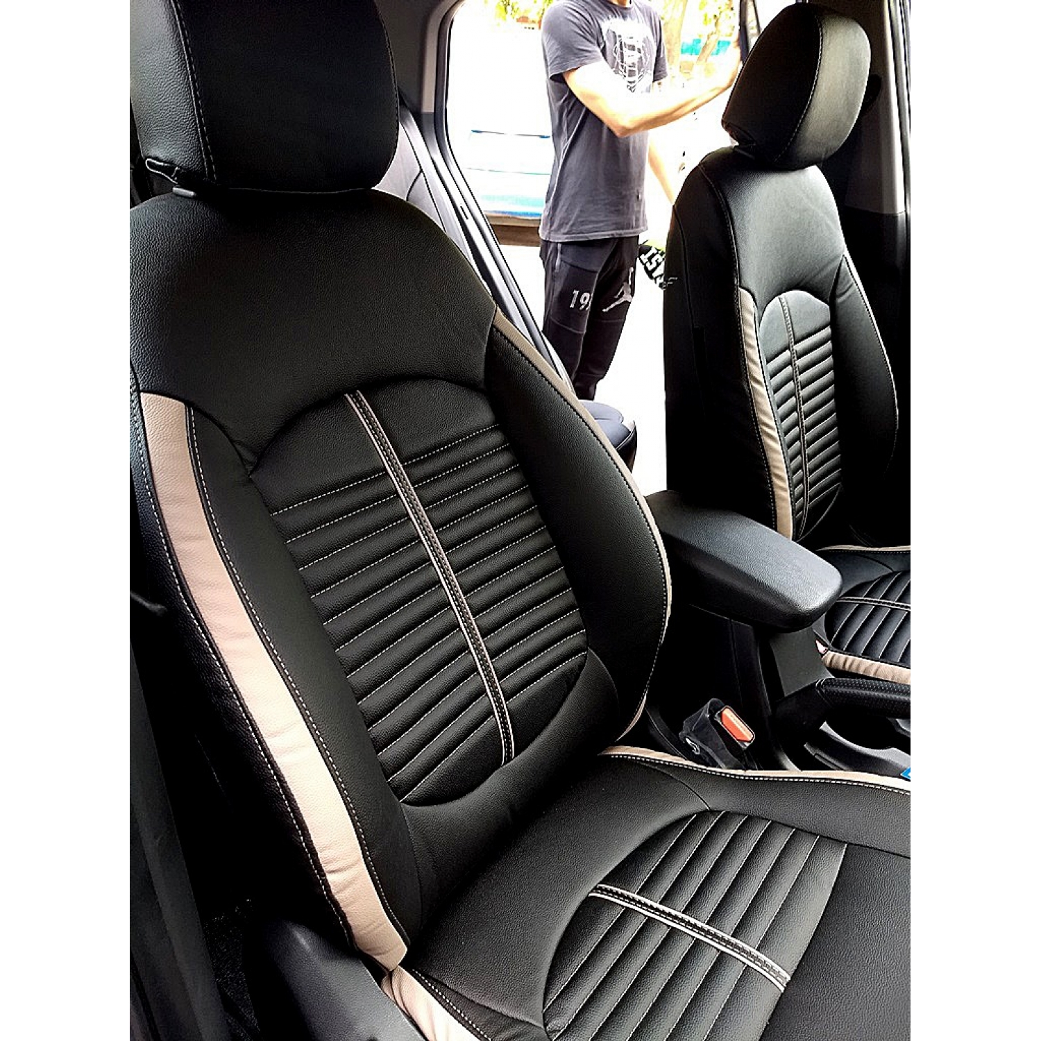 Custom Fit PU Febric Car Seats Cover For Hyundai Creta 2015-2018