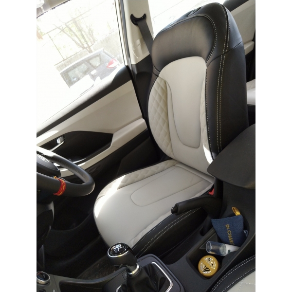 Hyundai New Creta 2020 Onwards Imported Austrian PU Leatherette Luxury Car Seat Cover With Bucket Fitting Seat Cover