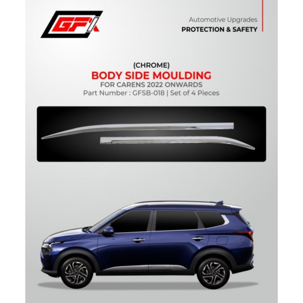 GFX KIA Carens 2022 Onward Chrome Body Side Molding - Set of 4