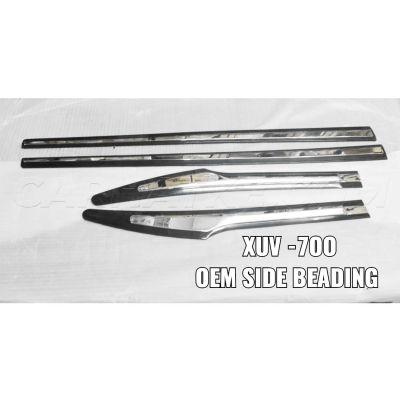 Mahindra XUV 700 Onwards OEM Chrome Door Side Beading (Set of 4Pcs.) Mahindra XUV 700 Onwards OEM Chrome Door Side Beading (Set of 4Pcs.)