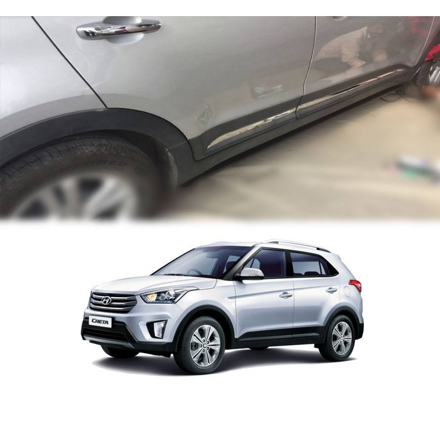 Hyundai Creta 20152020 Door Chrome Body Side Moulding Set Of 4