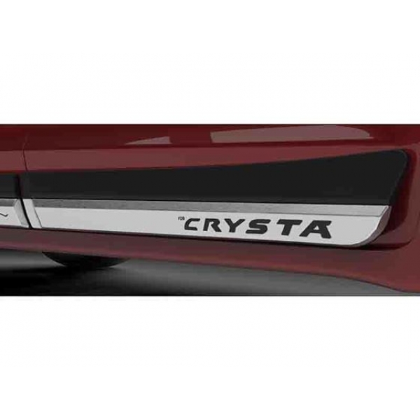 Toyota Innova Crysta Door Side Cladding Set (Black & Silver)