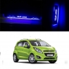 Car Door LED Light Scuff Sill Plate Footstep Guards for Chevrolet Beat (Set of 4Pcs.)