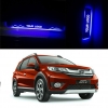 Honda BRV Door Foot LED Mirror Finish Black Glossy Scuff Sill Plate Guards (Set of 4Pcs.)