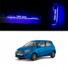 Maruti Suzuki Celerio Door Foot LED Mirror Finish Black Glossy Scuff Sill Plate Guards (Set of 4Pcs.)