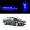 Maruti Suzuki Ciaz Door Foot LED Mirror Finish Black Glossy Scuff Sill Plate Guards (Set of 4Pcs.)