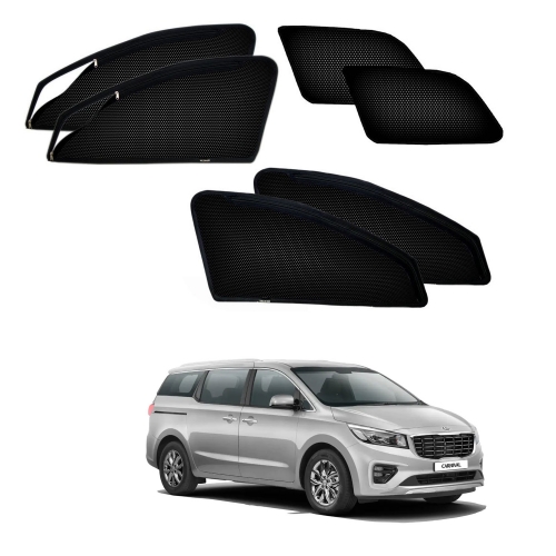KIA Carnival Car Zipper Magnetic Window Sun Shades (Set Of 6 Pcs.) KIA Carnival Car Zipper Magnetic Window Sun Shades (Set Of 6 Pcs.)