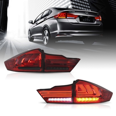 Honda City 2014-2020 Custom Modified BMW Style Tail Light With Matrix Turn Signal - Smoke Color Honda City 2014-2020 Custom Modified BMW Style Tail Light With Matrix Turn Signal - Smoke Color