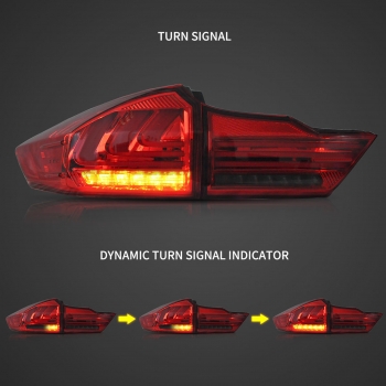 Honda City 2014-2020 Custom Modified BMW Style Tail Light With Matrix Turn  Signal