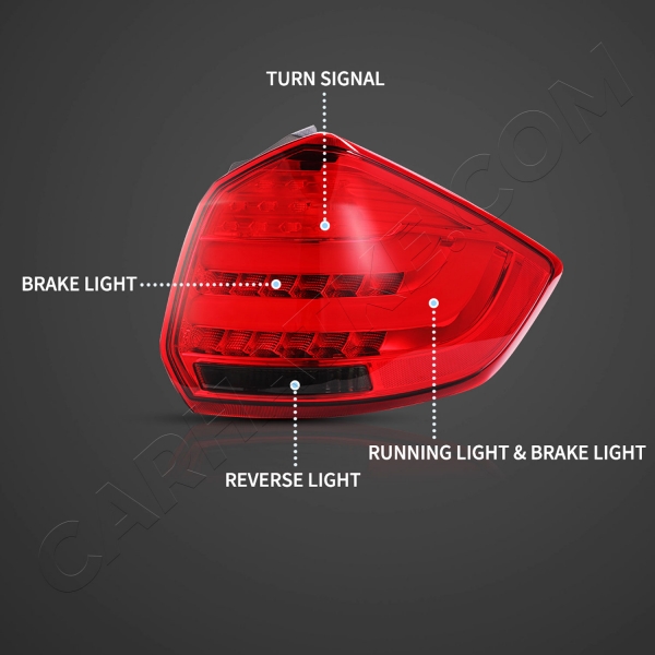 Maruti Suzuki Ertiga 2012-2018 Modified Tail Light With Amber Matrix Indicator  (Set of 2Pcs.)