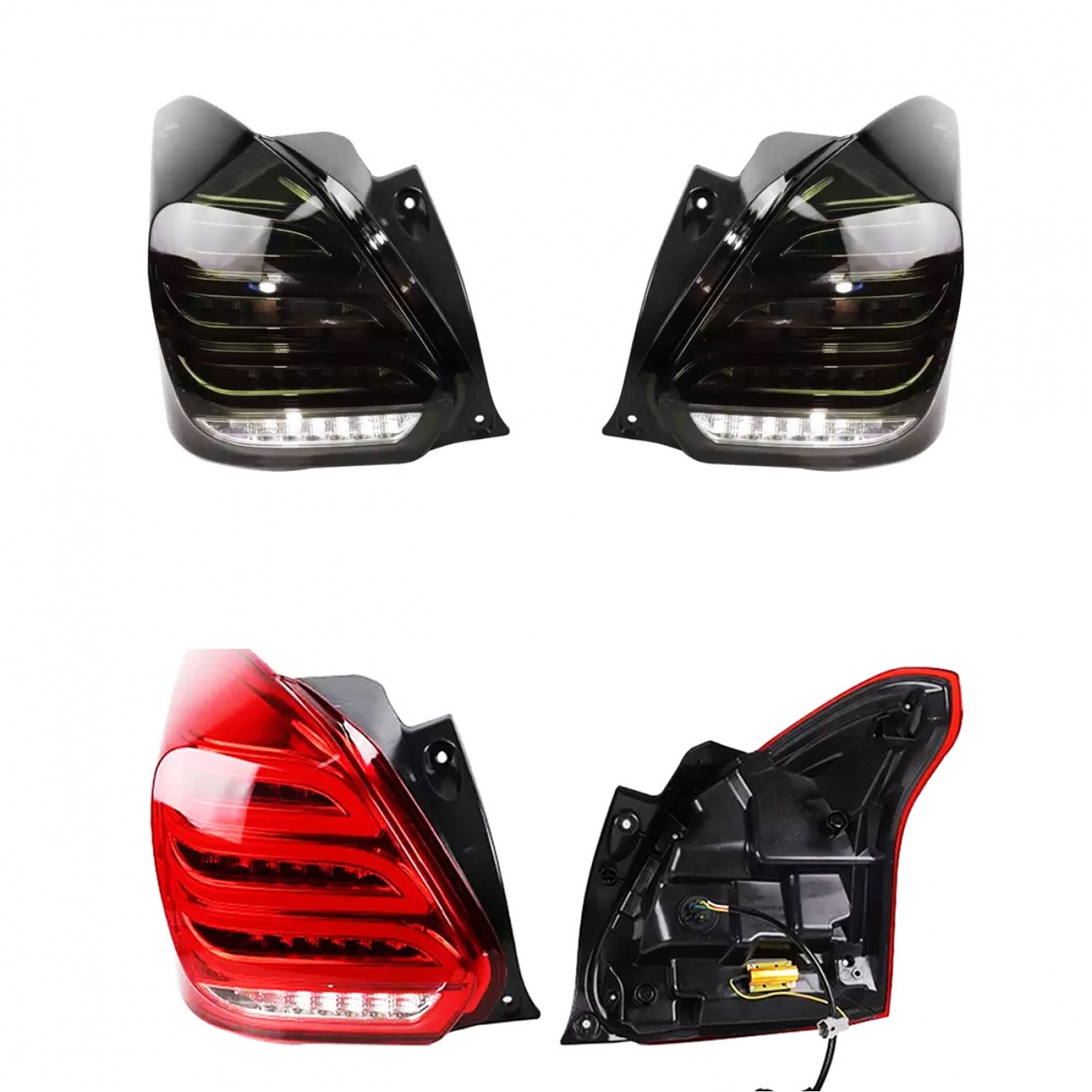 Maruti Suzuki Swift Onwards Modified Led Tail Lights Mercedes Design