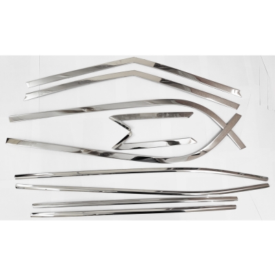 Hyundai Creta 2020 Onwards Full Window Chrome Garnish Trim