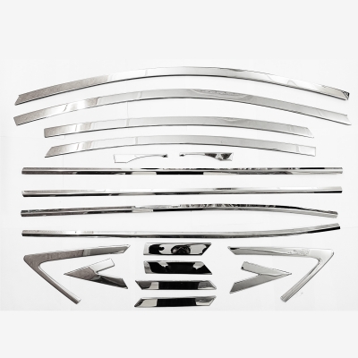 Hyundai Verna 2015-2017 Full Window Chrome Garnish Trims (Set Of 18Pcs.)