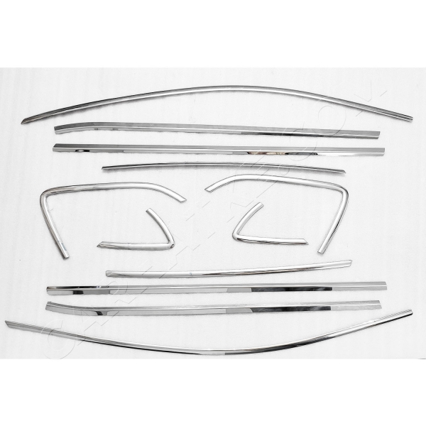 Volkswagen Polo 2010 Onwards Full Window Chrome Garnish Trims (Set Of 16Pcs.)